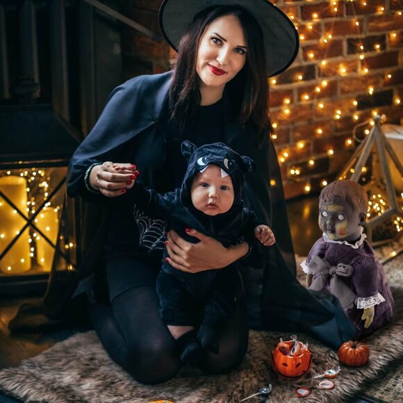 Halloween Decor 1Pcs Scary Haunted Activated Sound Walking Glowing Creepy Doll - Picture 6 of 9